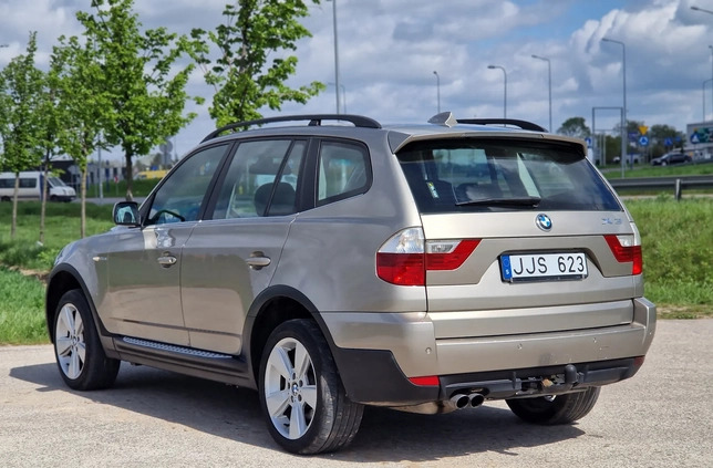 BMW X3 cena 26900 przebieg: 249475, rok produkcji 2007 z Pisz małe 277
